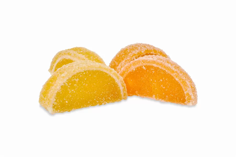 Felii de lămâie și portocale